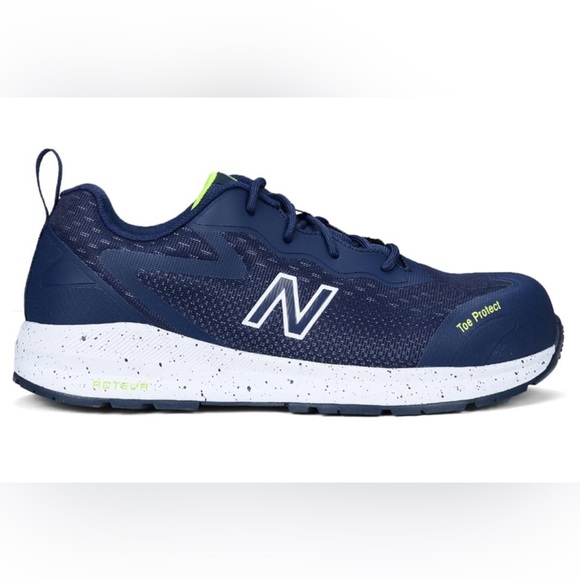 New Balance Men's Composite Toe Logic Industrial Boot, Navy/Lime EH, 8 Mild Use - Picture 5 of 13